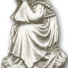 Antique Silver O/L of la Salette Visor Clip