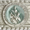 Antique Silver St. Christopher Visor Clip