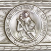 Antique Silver St. Christopher Visor Clip