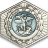 Antique Silver St. Michael the Archangel Visor Clip