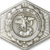 Antique Silver St. Michael the Archangel Visor Clip