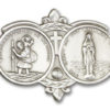 Antique Silver O/L of the Highway Visor Clip