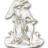 Antique Silver Guardian Angel Visor Clip