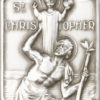Antique Silver St. Christopher Visor Clip