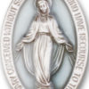 Antique Silver Miraculous Visor Clip