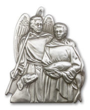 Antique Silver St. Raphael Visor Clip