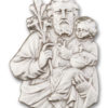 Antique Silver St. Joseph Visor Clip