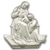 Antique Silver St. Ann Visor Clip