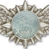 Antique Silver St. Michael / Wings Visor Clip