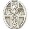 Antique Silver 5-Way / Holy Spirit Visor Clip