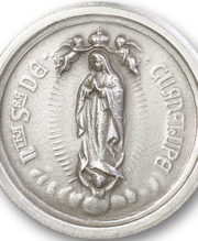 Antique Silver O/L of Guadalupe Visor Clip