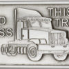 Antique Silver God Bless This Truck Visor Clip