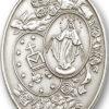 Antique Silver Miraculous Visor Clip