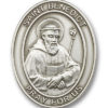 Antique Silver St. Benedict Visor Clip