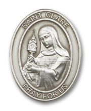 Antique Silver St. Clare Visor Clip