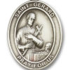 Antique Silver St. Gerard Visor Clip
