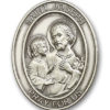 Antique Silver St. Joseph Visor Clip