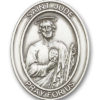 Antique Silver St. Jude Visor Clip