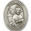Antique Silver St. Mark Visor Clip