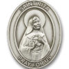 Antique Silver St. Rita of Cascia Visor Clip