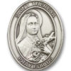 Antique Silver St. Theresa Visor Clip