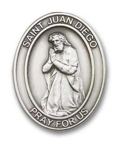 Antique Silver Juan Diego Visor Clip
