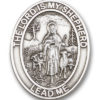 Antique Silver Lord Is My Shepherd / Psalm Visor Clip