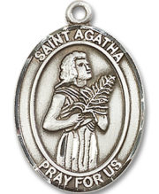 St. Agatha Medal and Necklace