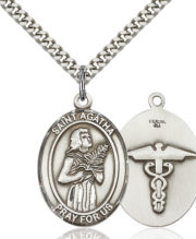 st agatha - nurse medal