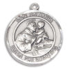 San Antonio Round Medal and Necklace Spanish