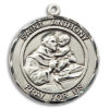 St. Anthony Of Padua Round Medal and Necklace