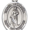 Santa Barbara Medal and Necklace Spanish