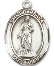 St. Barbara Medal and Necklace