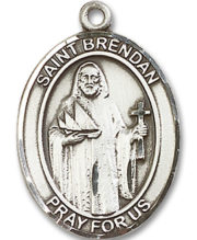 St. Brendan The Navigator Medal and Necklace