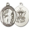 St. Brendan The Navigator -  Navy Medal and Necklace