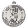 San Cristobal Round Medal and Necklace Spanish