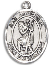 San Cristobal Medal and Necklace Spanish