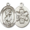 St. Christopher - Emt Medal and Necklace
