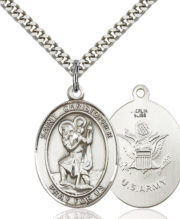 st christopher - army medal