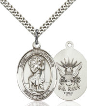 st christopher - navy medal
