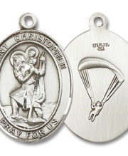 St. Christopher - Paratrooper Medal and Necklace