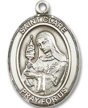 St. Clare Of Assisi Medal and Necklace