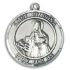 St. Dymphna Round Medal and Necklace