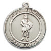 St. Florian Round Medal and Necklace