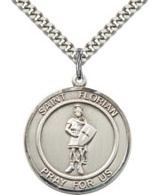 st florian round medal