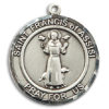 St. Francis Of Assisi Round Medal and Necklace