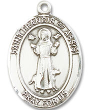 St. Francis Of Assisi Medal and Necklace