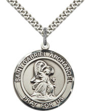 st gabriel the archangel round medal