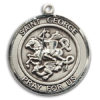St. George Round Medal and Necklace