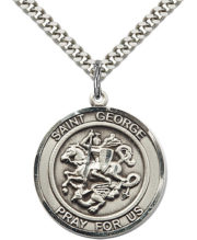 st george round medal